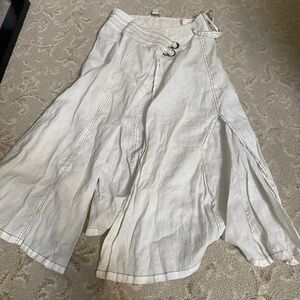 White Wrap Maxi Skirt